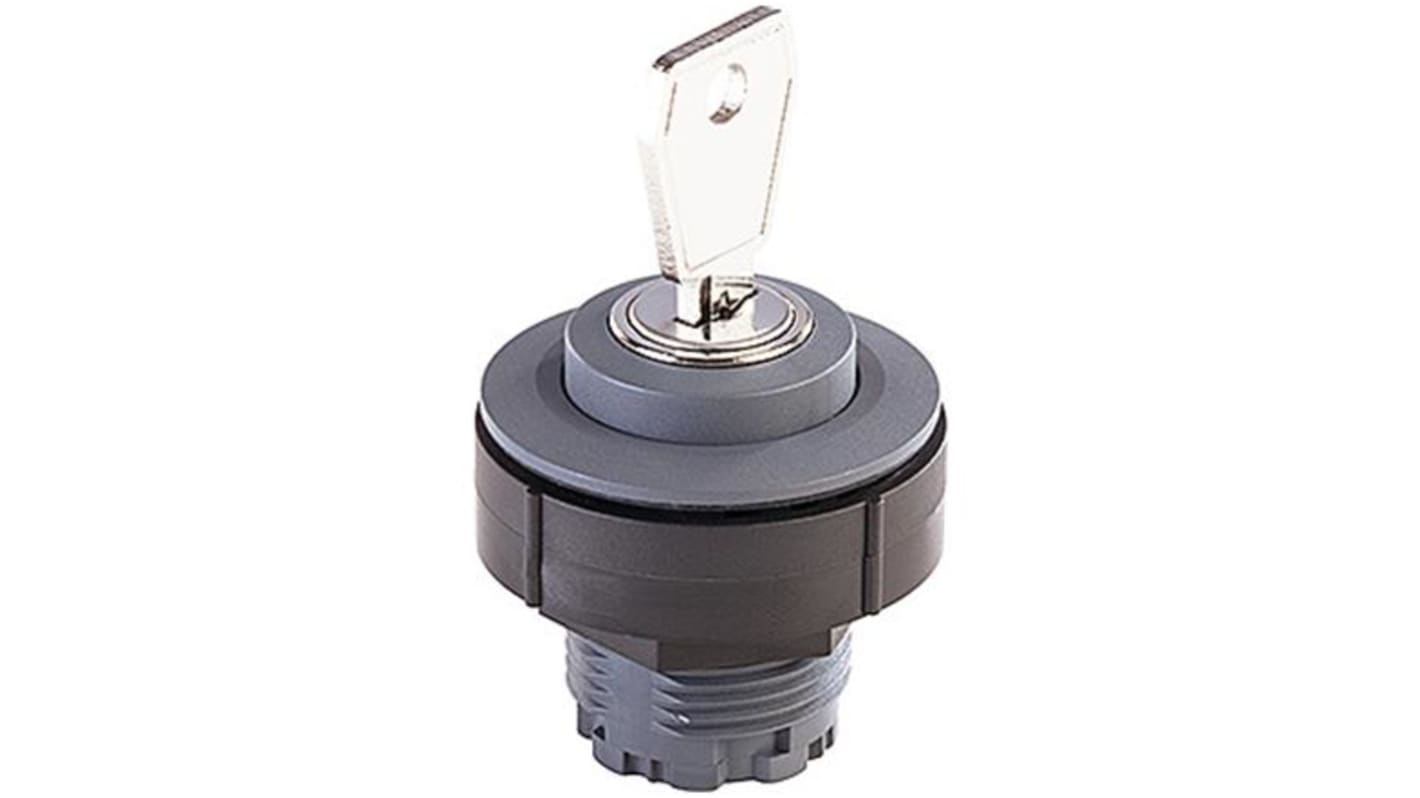 HARTING Har-Key 1-position Key Switch, Latching, 30.5mm Cutout