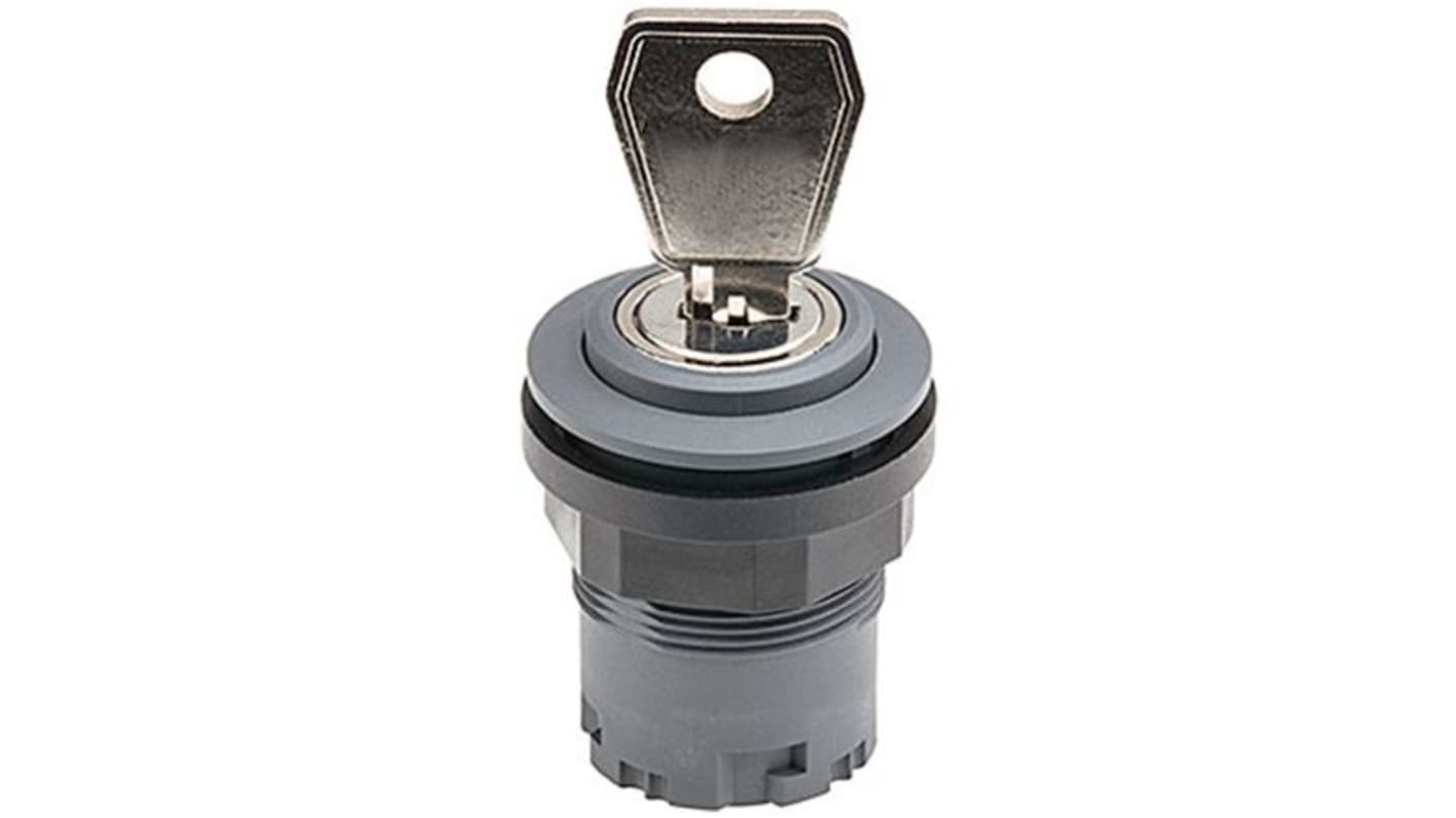 HARTING Har-Key 2-position Key Switch, Latching, 22.3mm Cutout