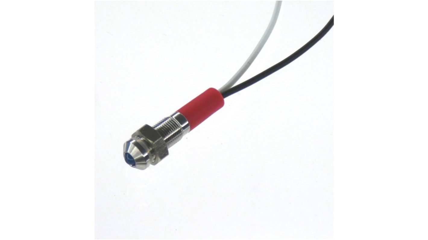 CML Innovative Technologies 蓝色LED面板LED, 12V, Φ6mm安装孔, 引线端接, IP67, PL06SL系列