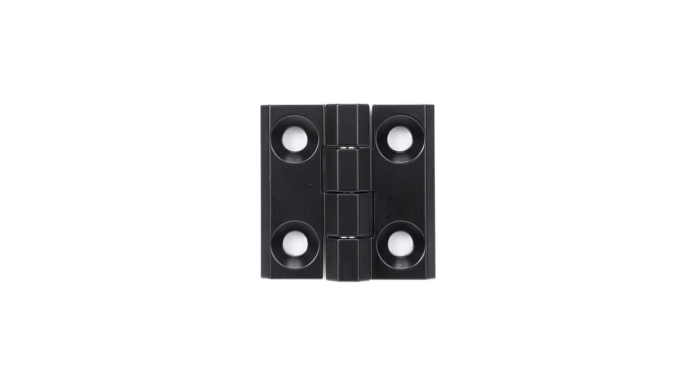RS PRO Matt Die Cast Zinc Back Flap Hinge with a Fixed Pin, Screw Fixing, 60mm x 60mm x 15mm