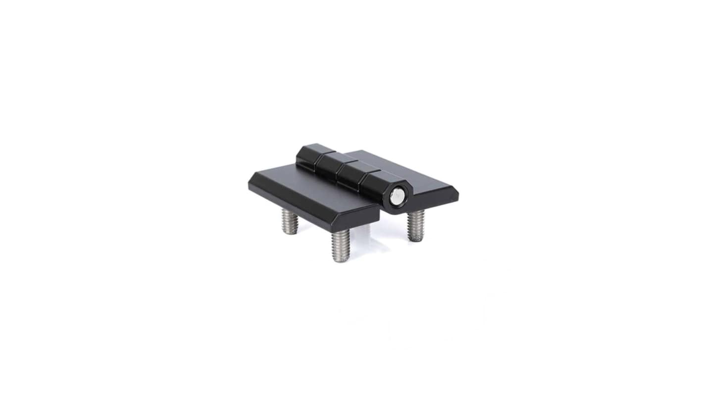 RS PRO Matt Die Cast Zinc Back Flap Hinge with a Fixed Pin, Bolt-on Fixing, 50mm x 50mm x 11.5mm