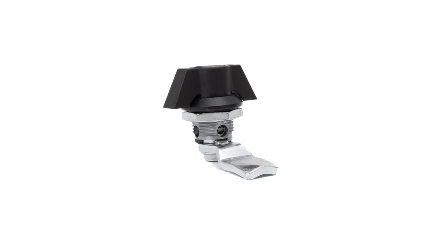Serratura a camma in Acciaio zincato con Maniglia RS PRO, col. Argento, foro 31 x 23.9mm