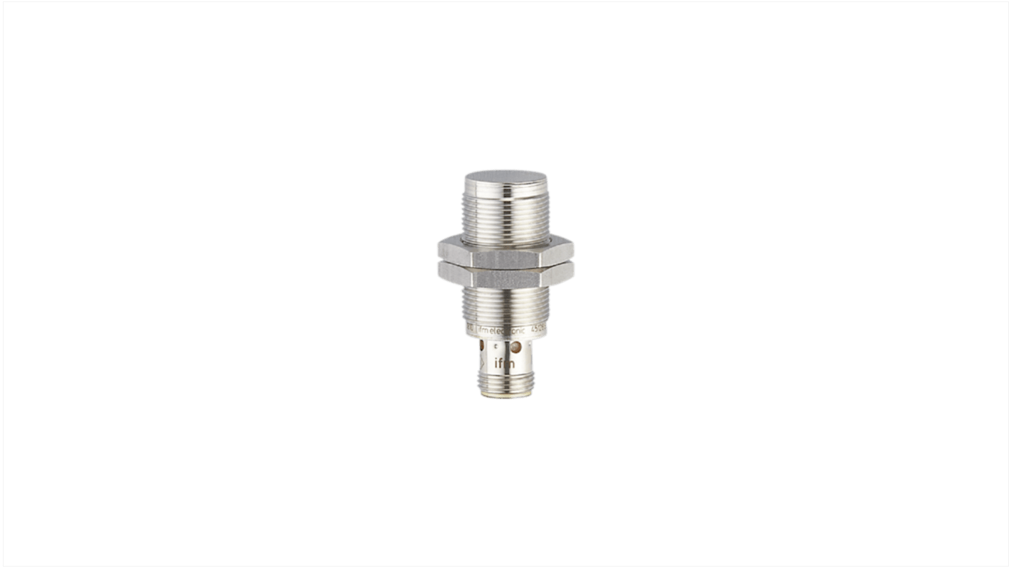Rs-Online Sensore di prossimità induttivo Cilindro filettato ifm electronic M18 rilevamento 10 mm 10 → 30 V CC