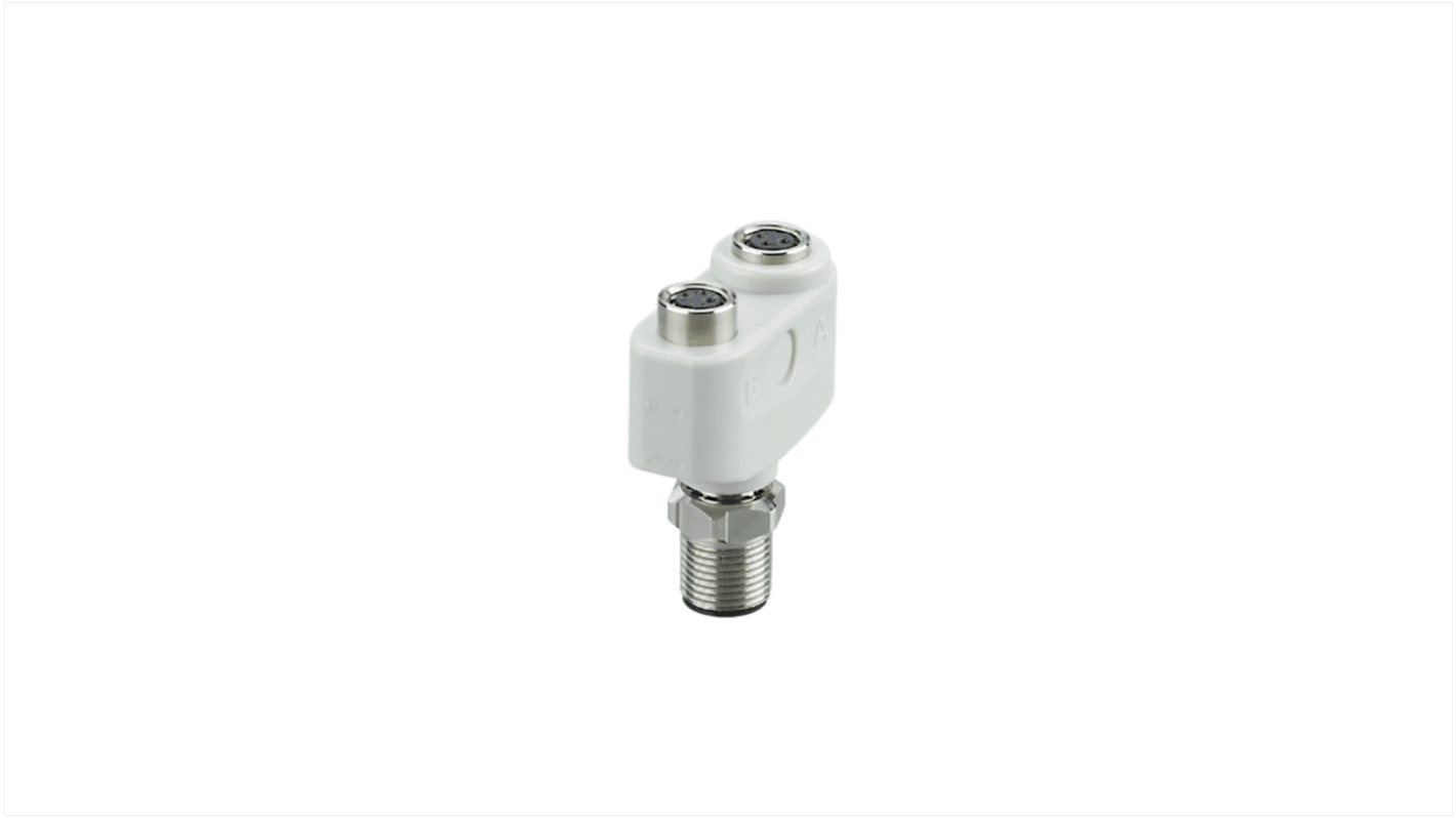 Körcsatlakozó adapter (M12 → M8), Oldalbejárat, felső bejárat