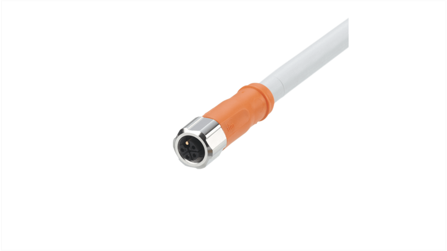 ifm electronic, Power, 2m 5 Core, Grey Polyurethane PUR Power Cable