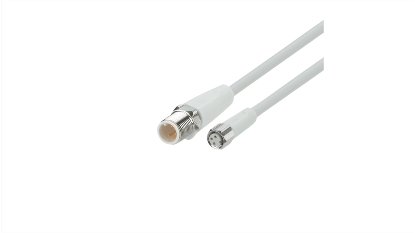 Kabel komunikacyjny ze złączem Złącze M12 liczba rdzeni 3 długość 300mm Rodzaj A Męskie Złącze B M8