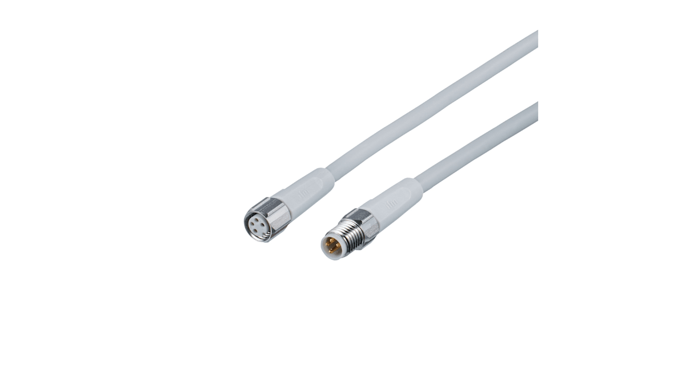 Kabel komunikacyjny Złącze A M8 liczba rdzeni 4 długość 2m Rodzaj A Męskie Złącze B M8