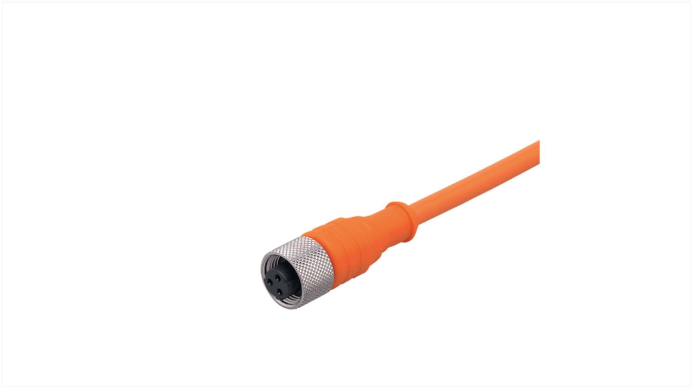 ifm electronic Straight Female 1 way M12 to Unterminated Actuator/Sensor Cable, 5m