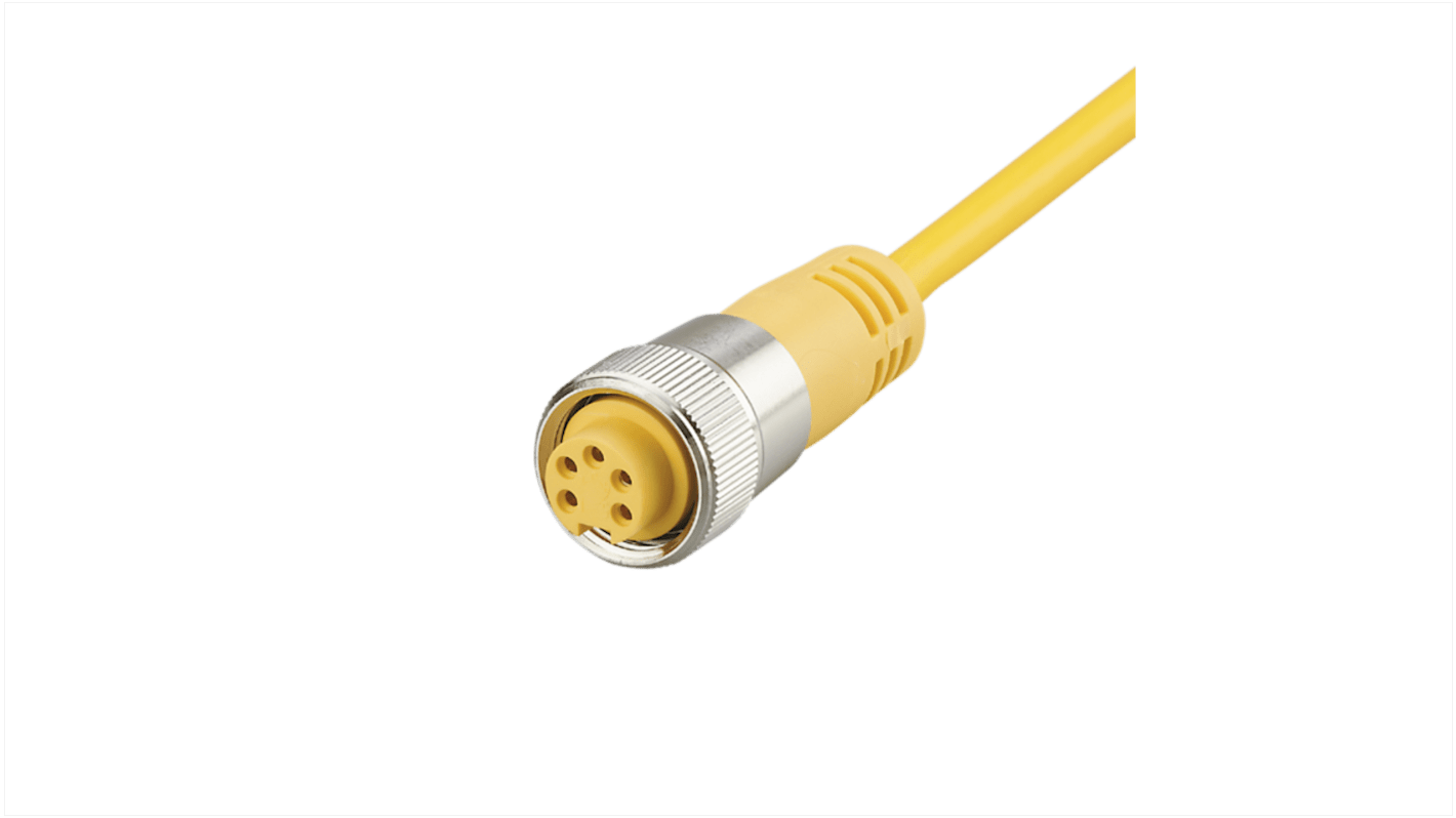 ifm electronic Straight Female 1 way 7/8 in Socket to Unterminated Actuator/Sensor Cable, 5m
