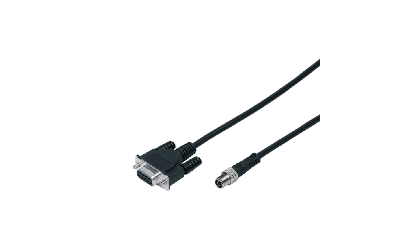 ifm electronic Straight Male 1 way M8 to Straight Female 1 way D-Sub Actuator/Sensor Cable, 3m