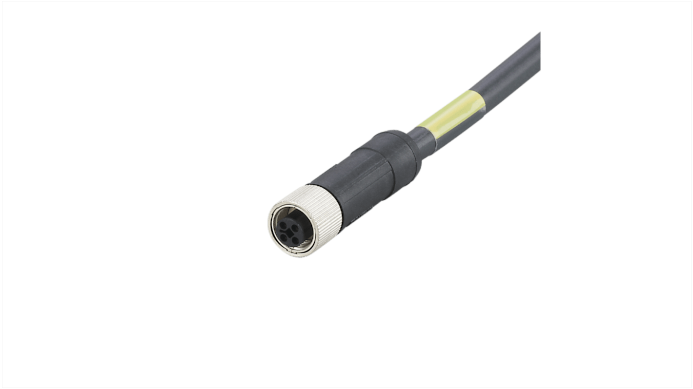 ifm electronic, Power, 10m 4 Core, Black Polyurethane PUR Power Cable