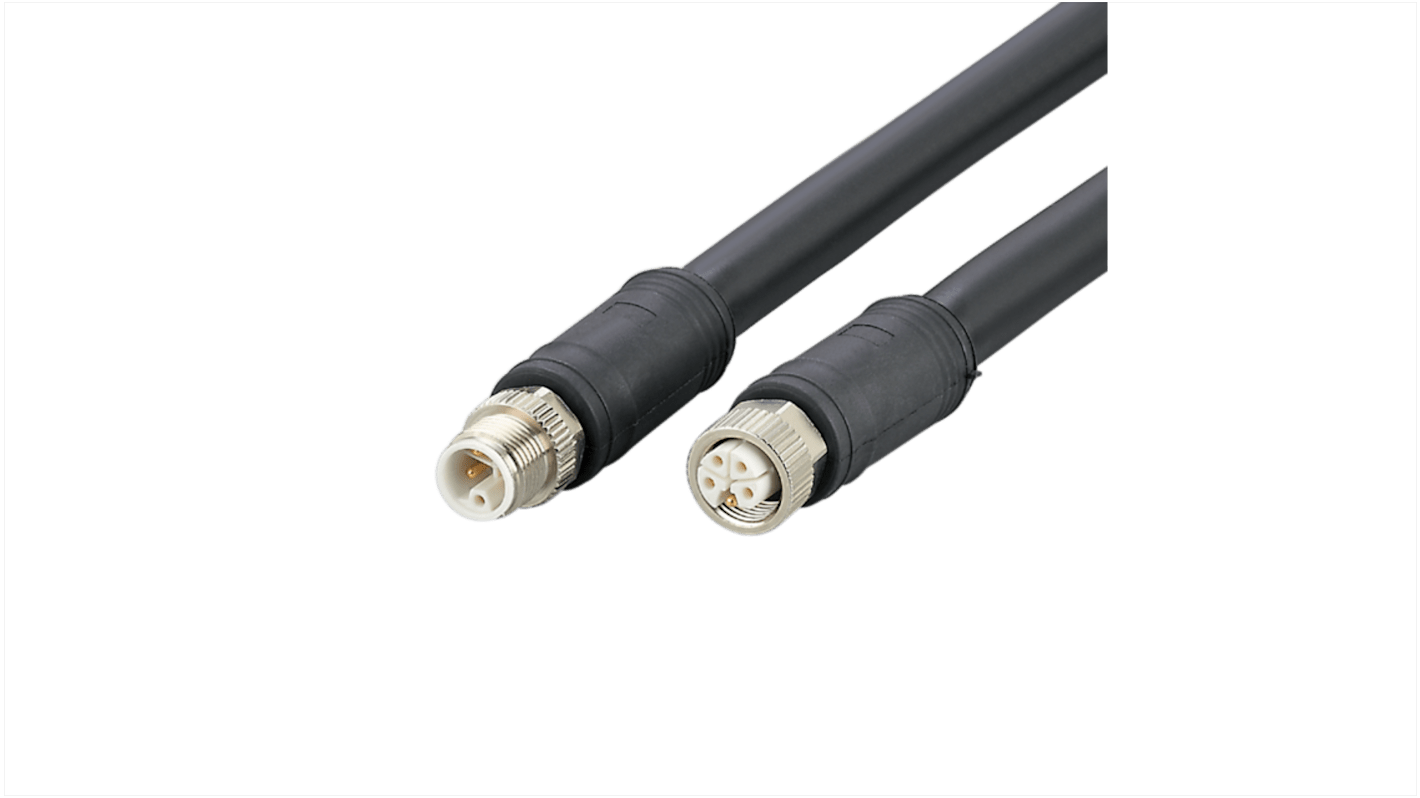 ifm electronic, Power, 20m 5 Core, Black Polyurethane PUR Power Cable