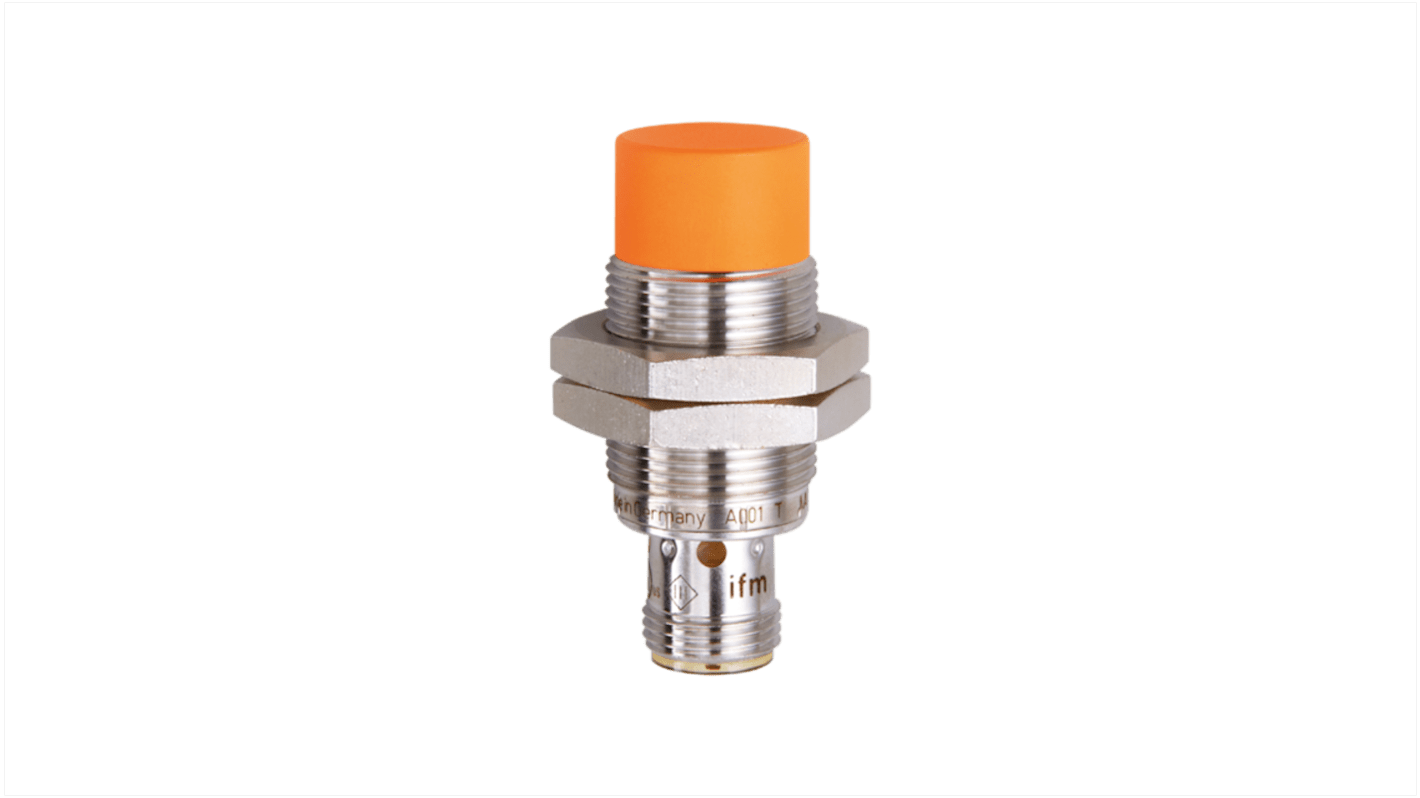 Rs-Online Sensore di prossimità induttivo Cilindro filettato ifm electronic M18 rilevamento 12 mm 10 → 30 V CC