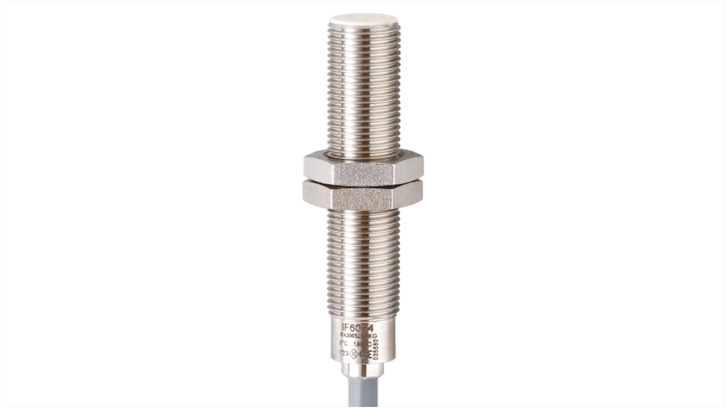 Rs-Online Sensore di prossimità induttivo Cilindro filettato ifm electronic M12 rilevamento 3 mm 10 → 35 V dc