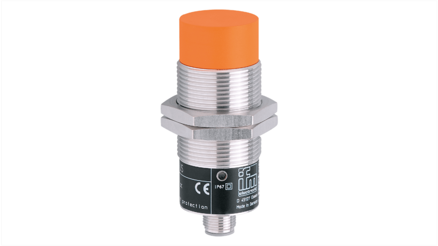 Rs-Online Sensore di prossimità induttivo Cilindro filettato ifm electronic M30 rilevamento 15 mm 10 → 55 V dc