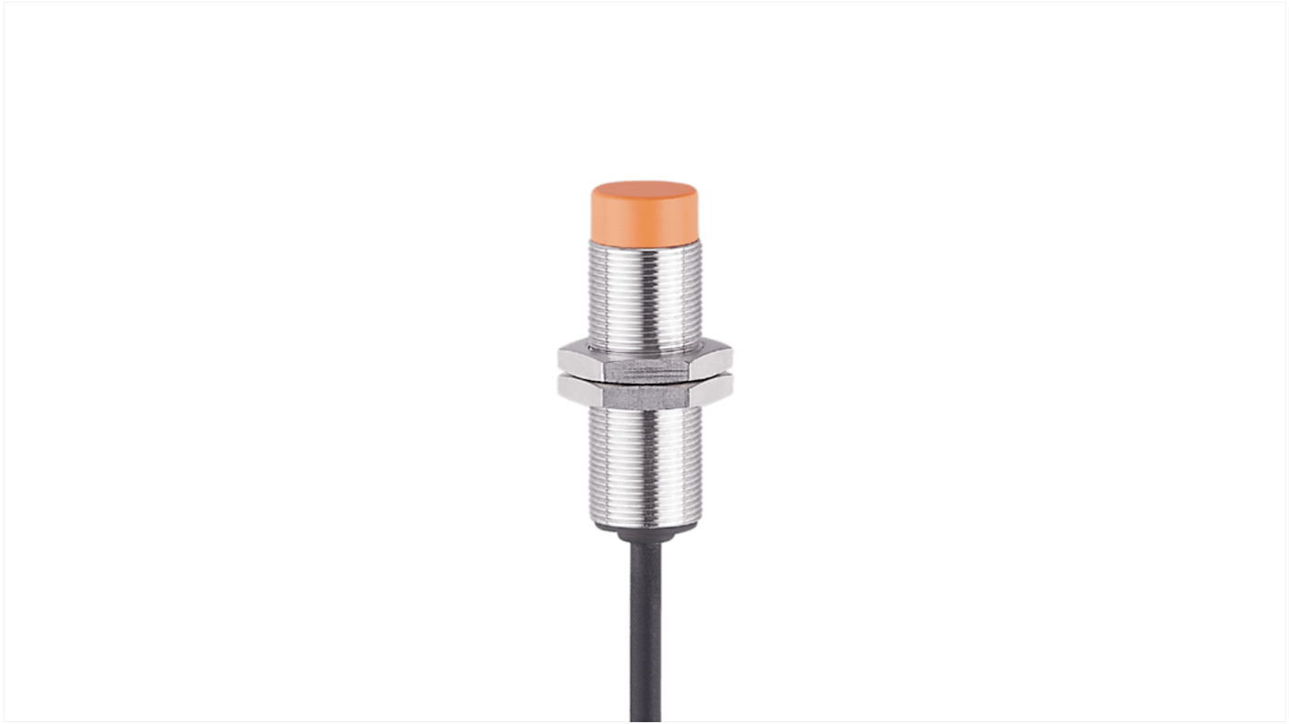 ifm electronic Inductive Threaded Barrel Proximity Sensor, M18, 0.8 → 8 mm Detection, 15 → 30 V dc
