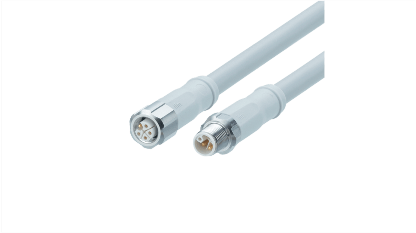 ifm electronic, Power, 2m 5 Core, Grey Modified Polyphenylene Ether MPPE Power Cable
