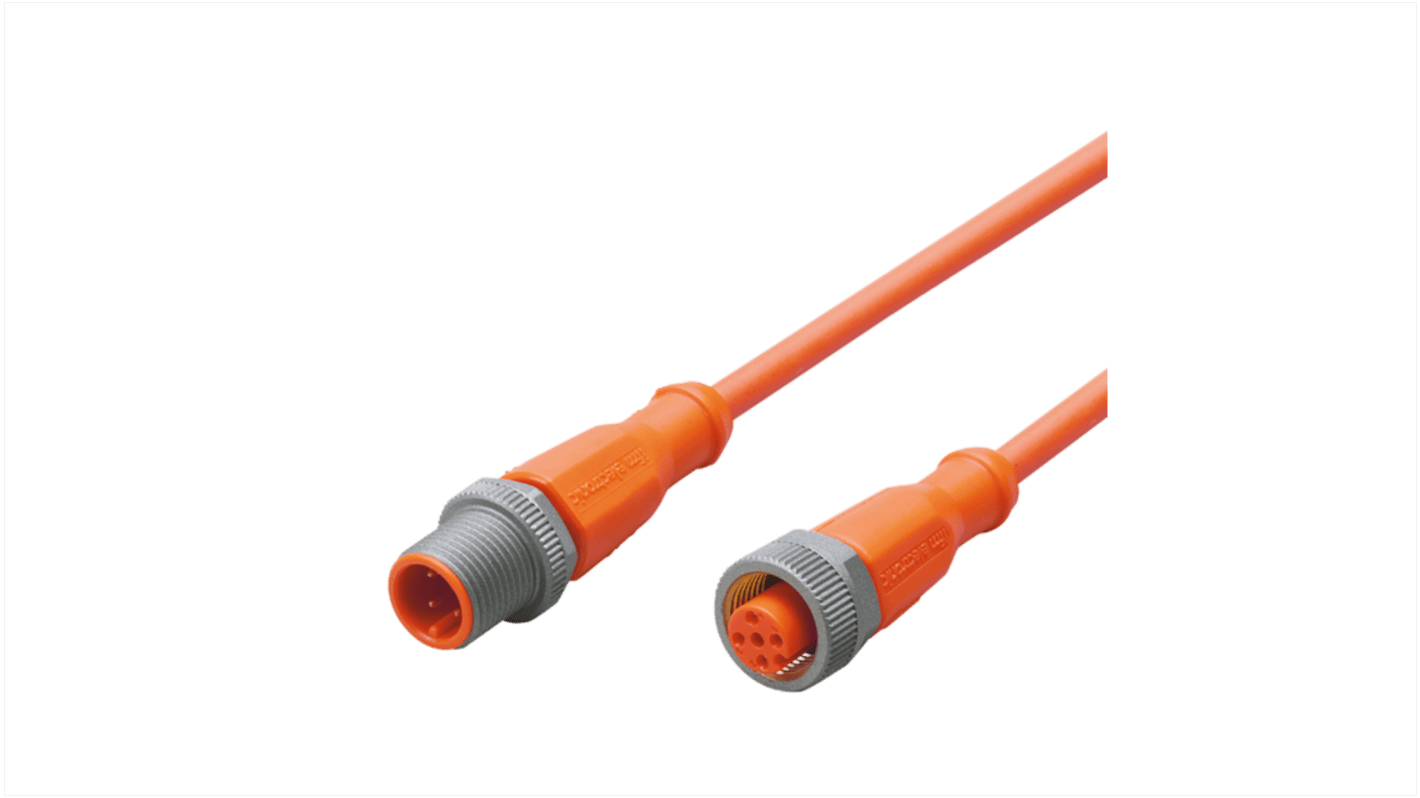 ifm electronic Straight Male 1 way M12 to Straight Female 1 way M12 Sensor Actuator Cable, 600mm