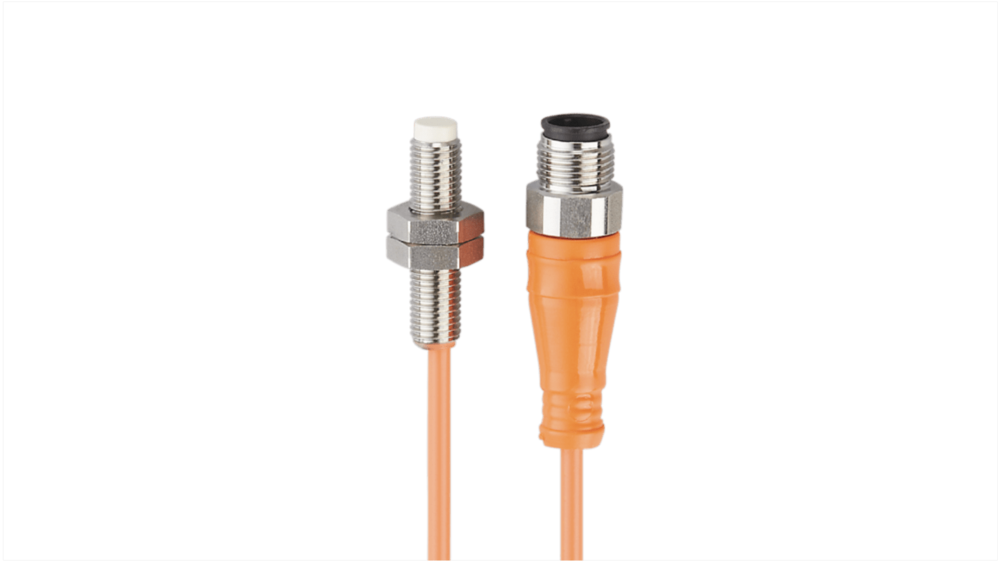 Rs-Online Sensore di prossimità induttivo Cilindro filettato M8 rilevamento 3 mm 10→30 V c.c