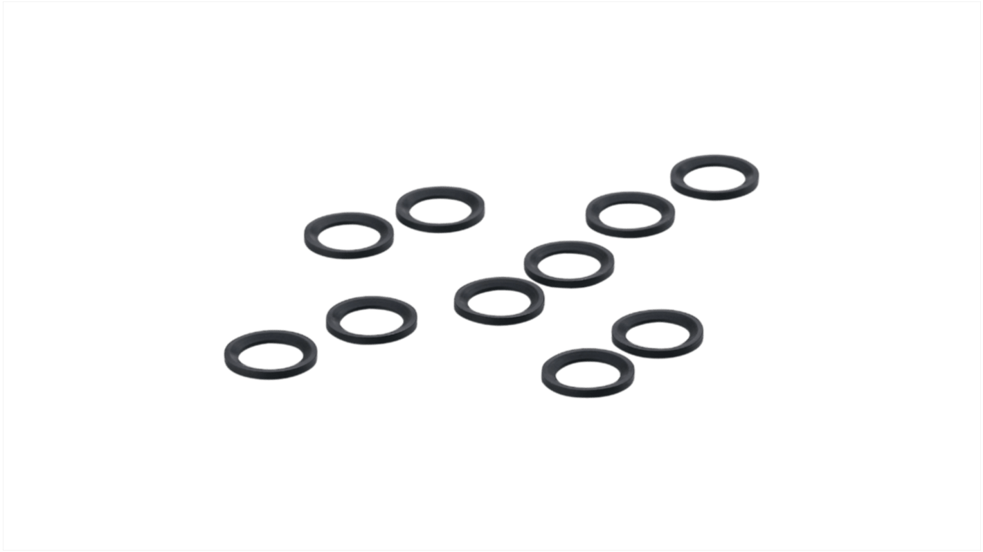 ifm electronic FKM Gasket Gasket, 11.6mm Bore, 16.5mm Outer Diameter