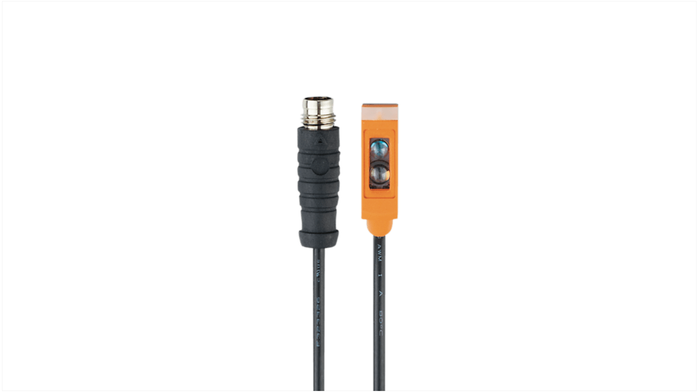 Sensore fotoelettrico Rettangolare ifm electronic, a diffusione, rilevamento 1 → 80 mm, uscita PNP