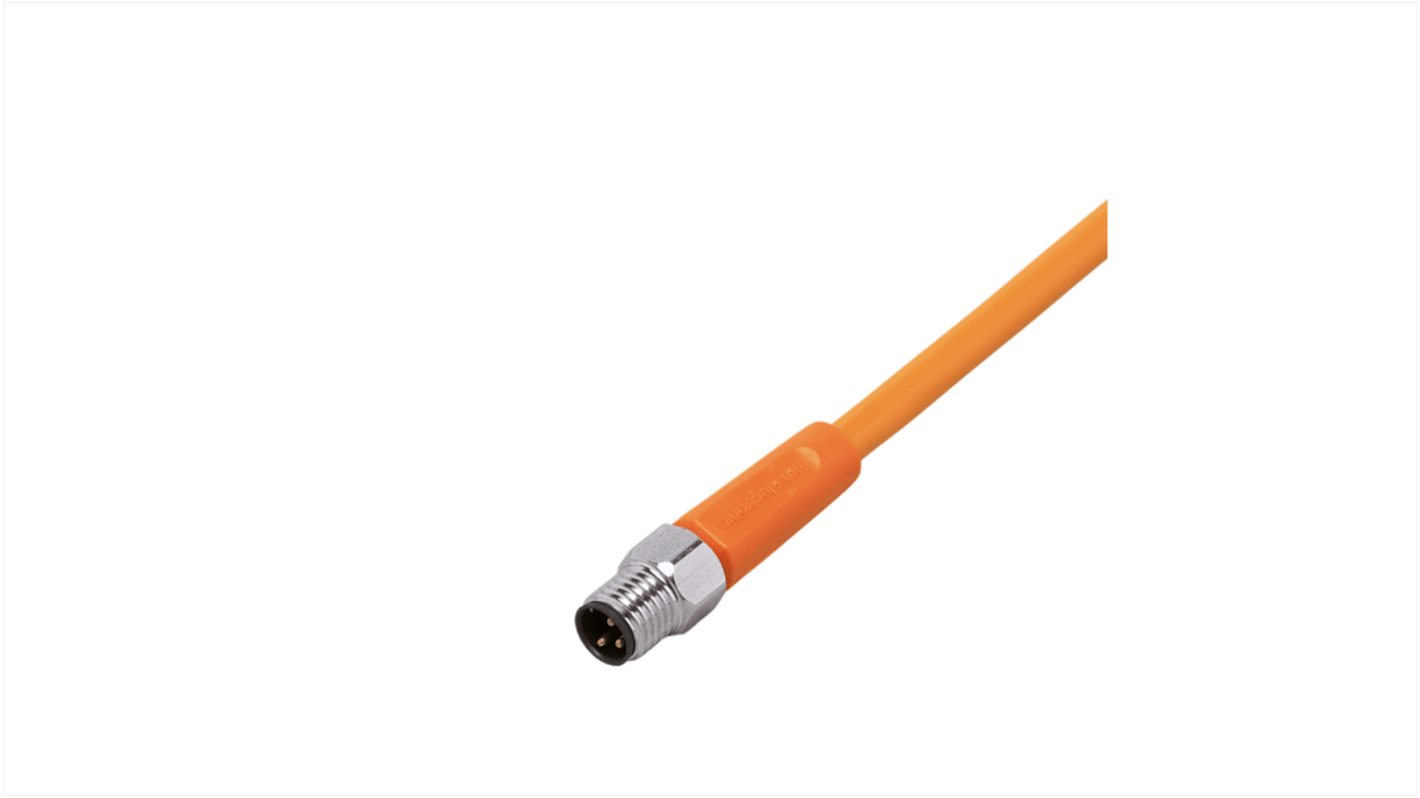 ifm electronic Straight Male 1 way M8 to Unterminated Sensor Actuator Cable, 2m