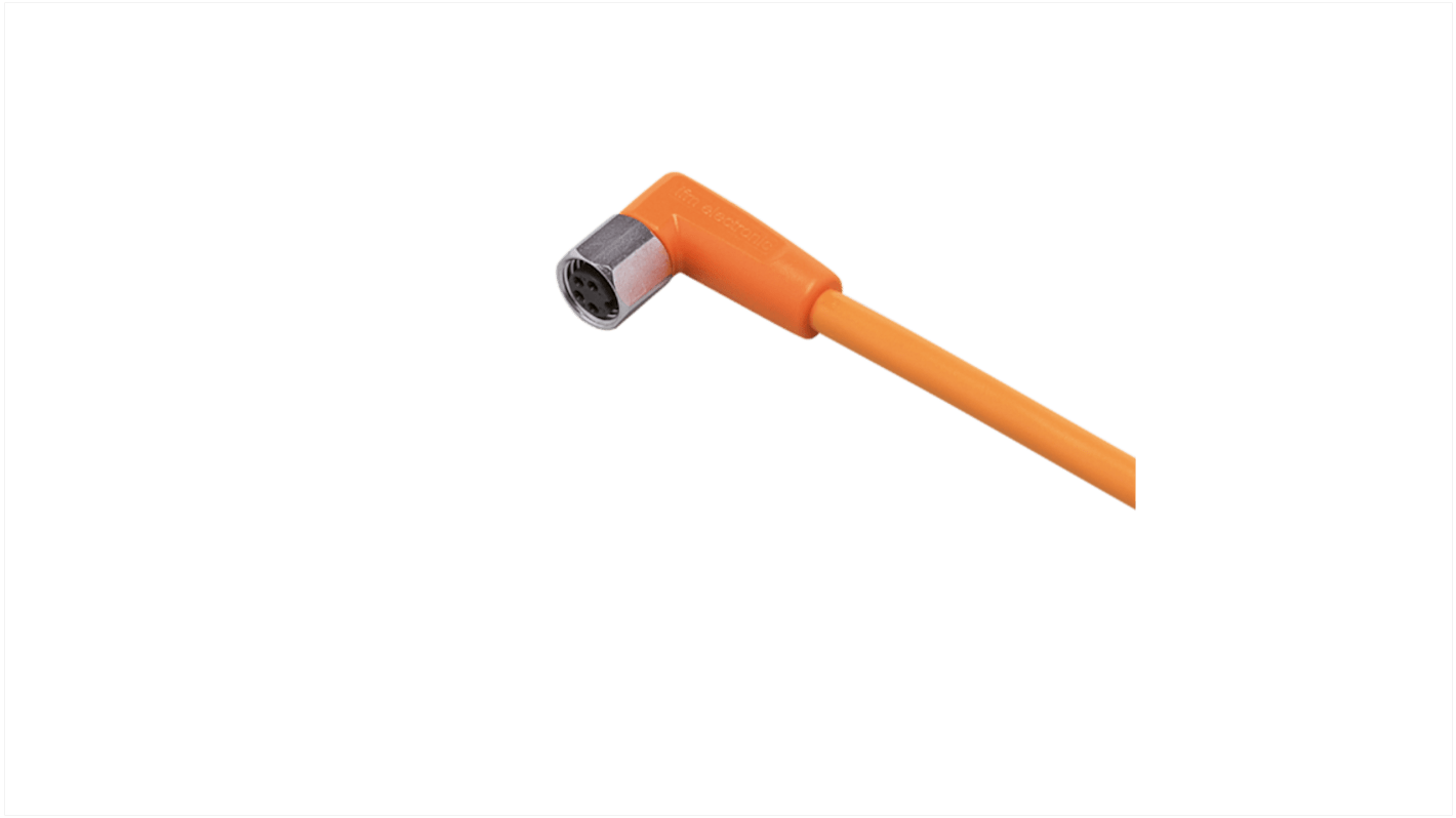 ifm electronic Right Angle Female 1 way M8 to Unterminated Sensor Actuator Cable, 2m
