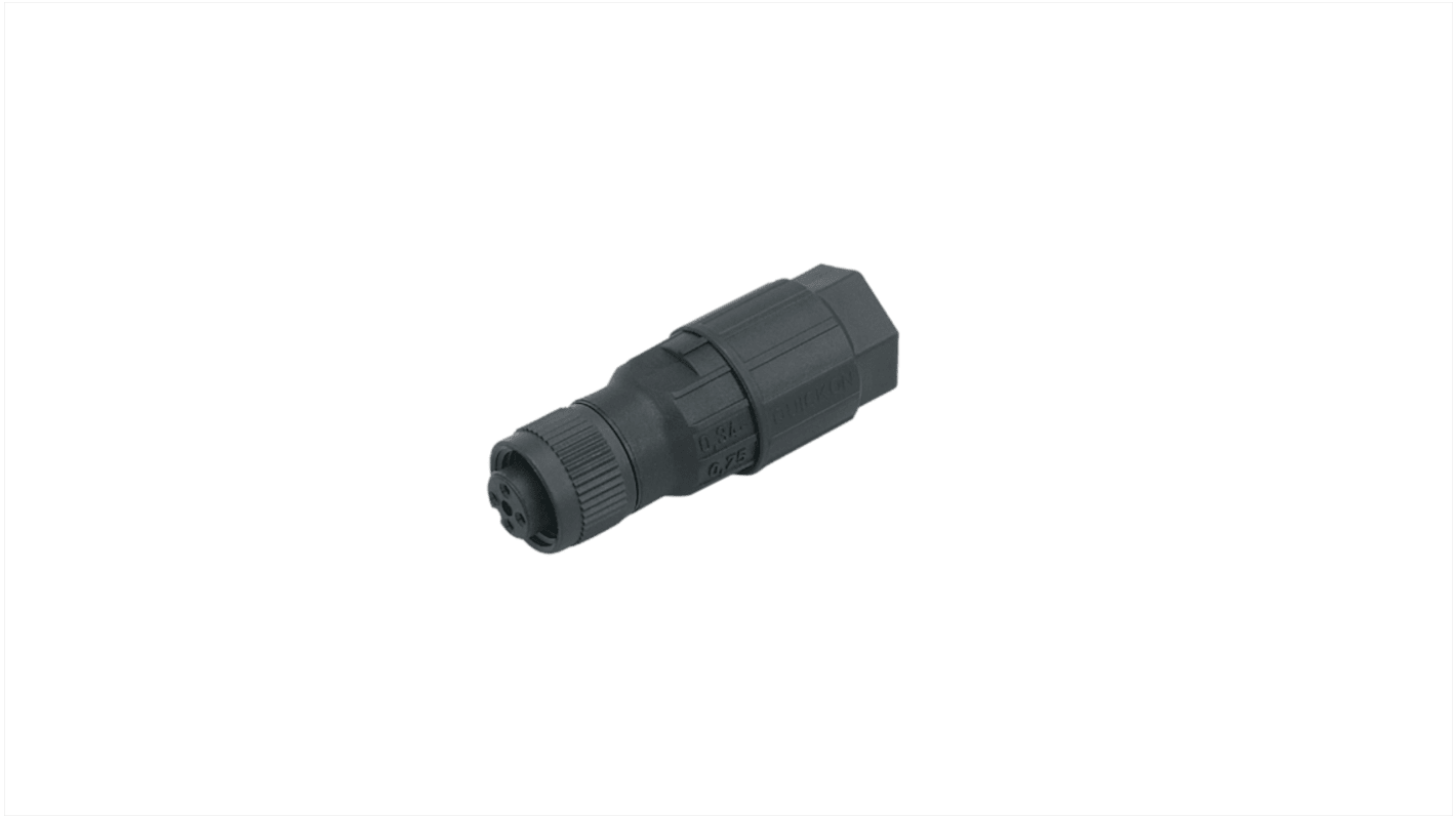 ifm electronic Circular Connector, 1 Contacts, Cable Mount, M12 Connector, Socket, Female, IP67, E111 Series