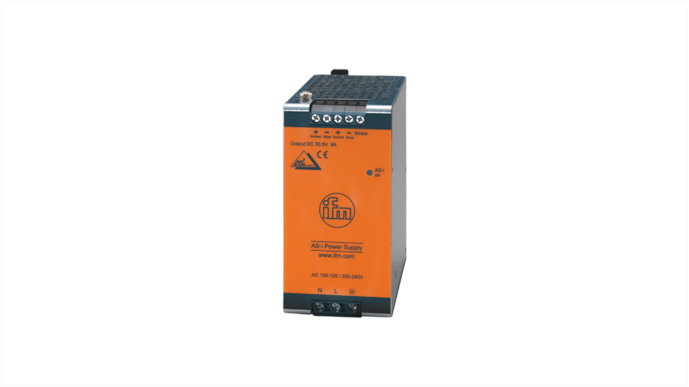 Alimentatore switching ifm electronic, 244W, ingresso 100 - 120 / 200 - 240V ca, uscita 110 / 230V ca, 3A