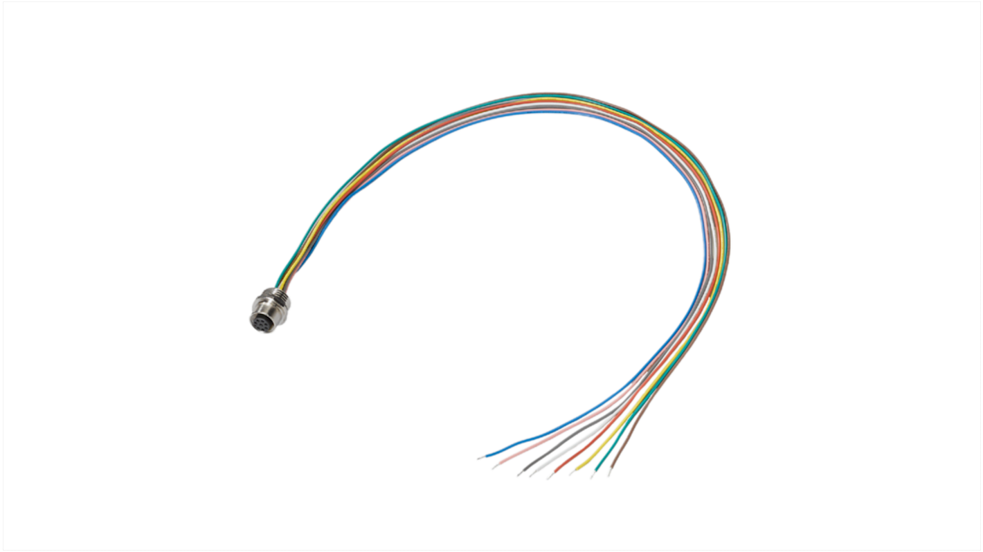 ifm electronic Circular Connector, 1 Contacts, Thread Mount, M12 Connector, Socket, Female, IP67, E116 Series