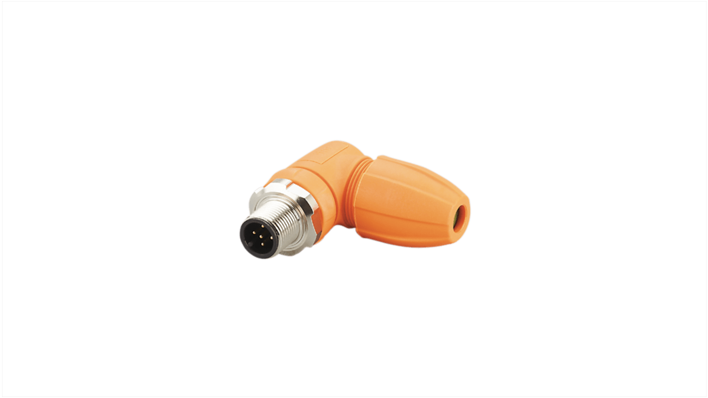 ifm electronic Circular Connector, 1 Contacts, Cable Mount, M12 Connector, Plug, Male, IP67, IP68, IP69K, EVC Series