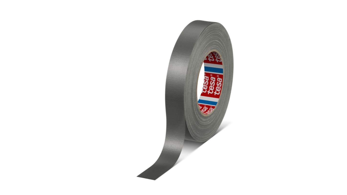 Cinta adhesiva de tela, Caucho Tesa 04688-00006-00 de color Negro, grosor 0.26mm