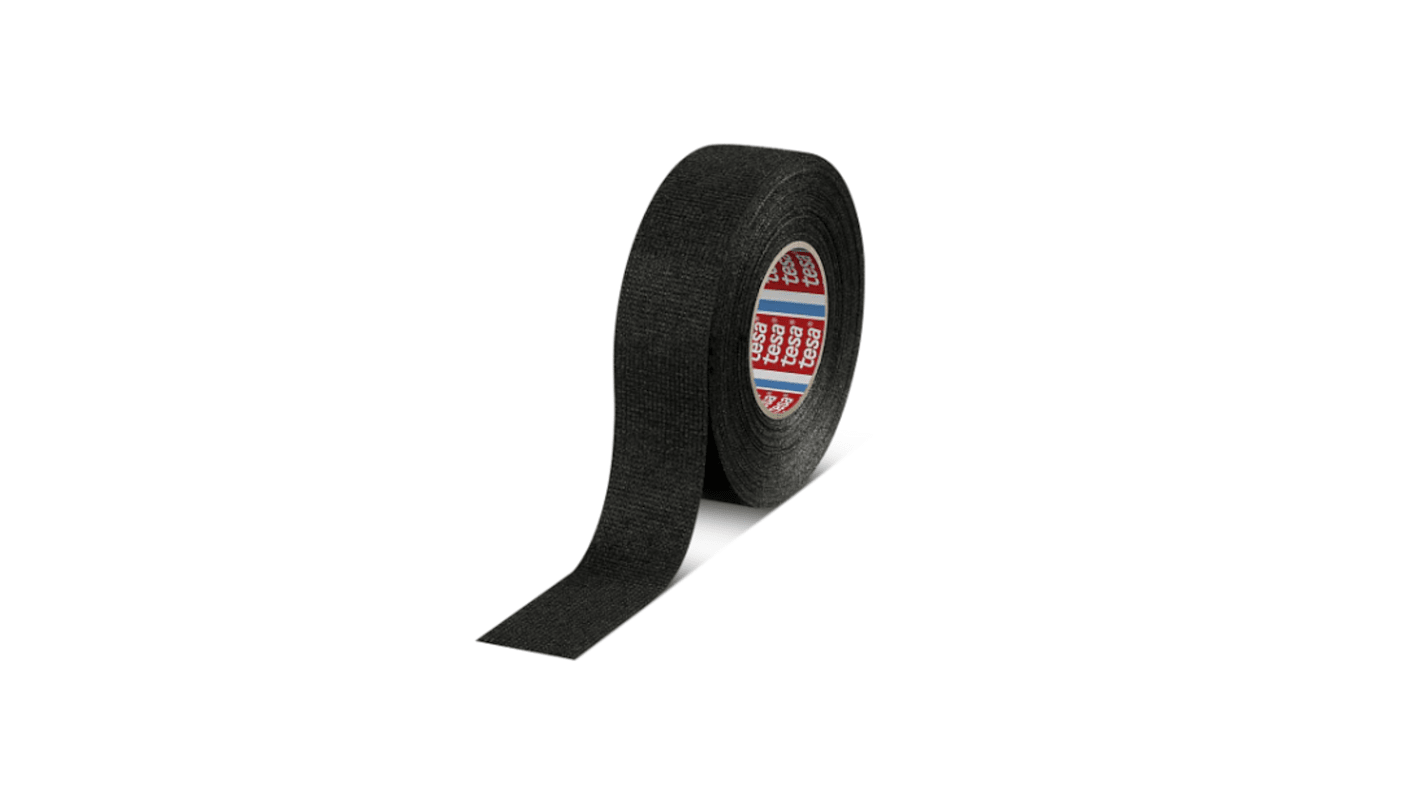 Tesa Tesa 51608 PET-Faser Isolierband Schwarz, Stärke 280μm x 15mm x 25m, 25°C bis +105°C