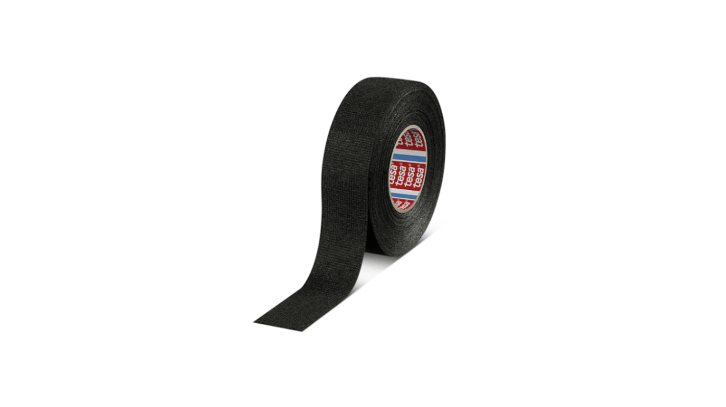 51608 Black PET Fibre Electrical Tape, 50mm x 25m