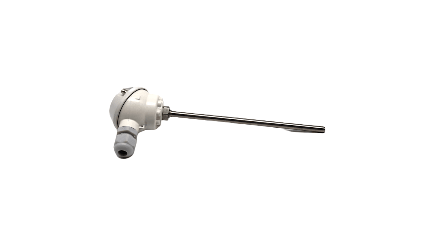Prosensor PT100 Temperature Probe, 6mm Dia, 300mm Long, 3 Wire, M16, Class A +250°C Max