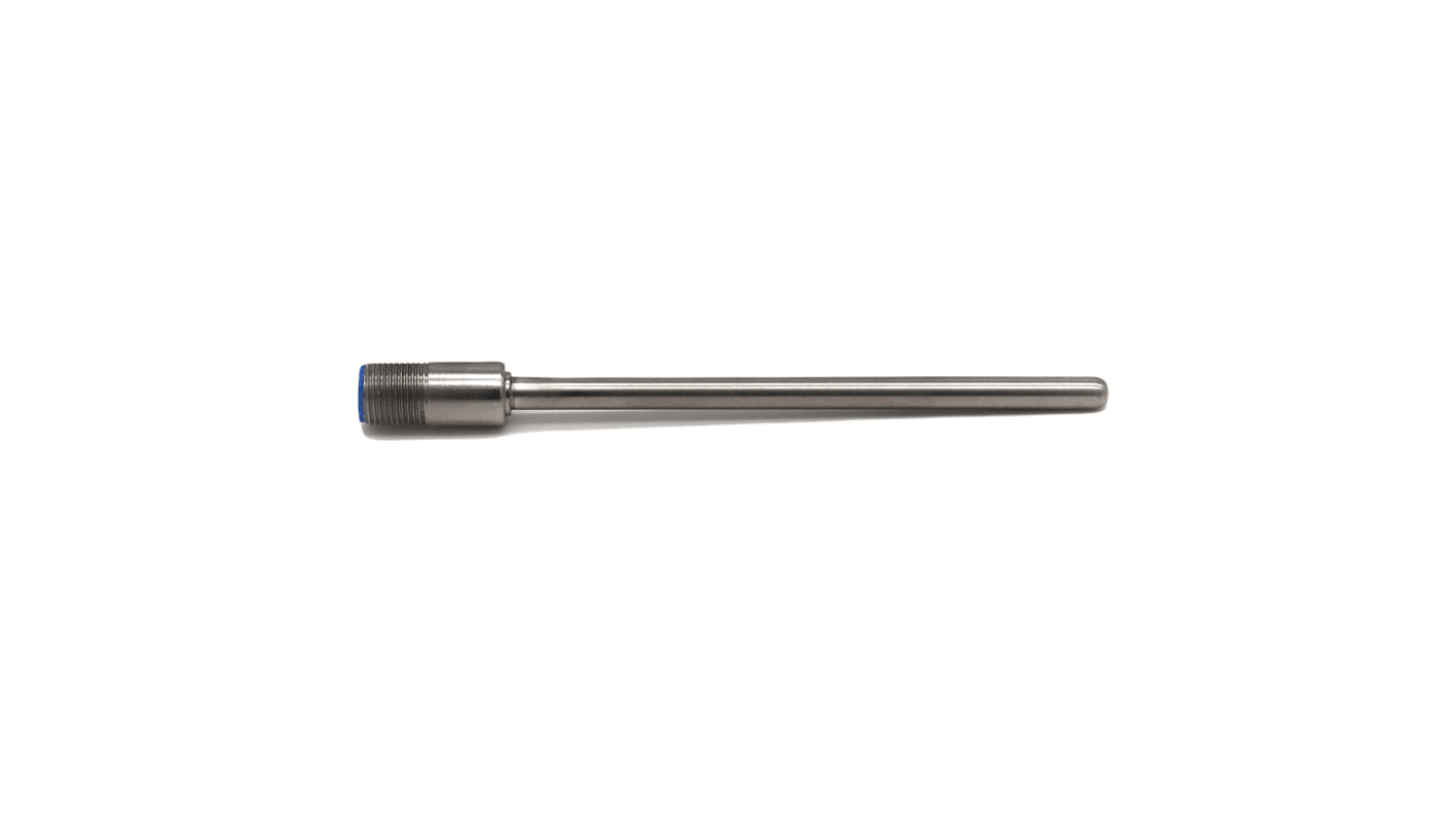 Prosensor PT100 Temperature Probe, 6mm Dia, 100mm Long, 3 Wire, M12, Class A +250°C Max