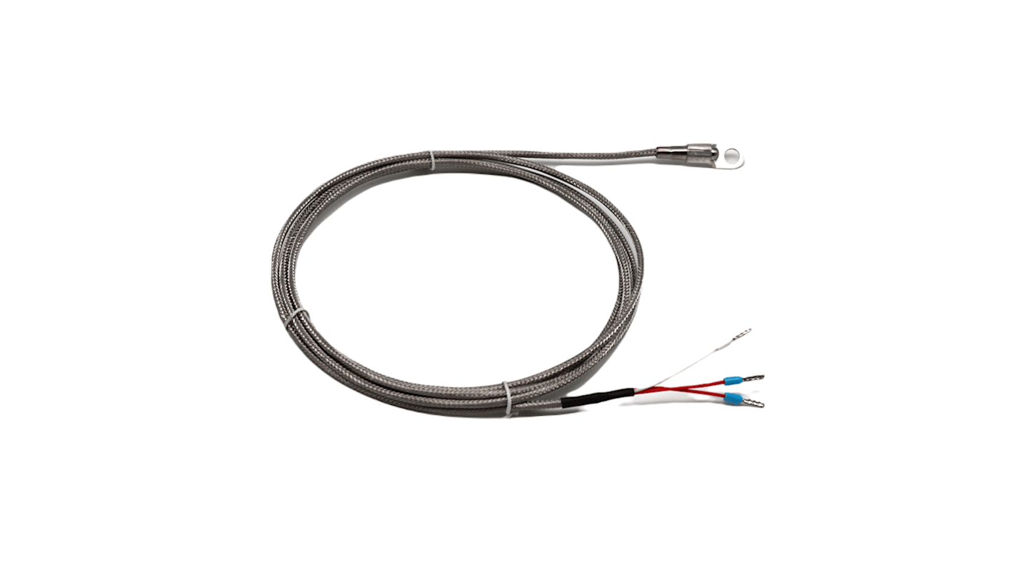 Prosensor PT100 Temperature Probe, 6mm Dia, 2m Long, 3 Wire, Contact, Class A +450°C Max