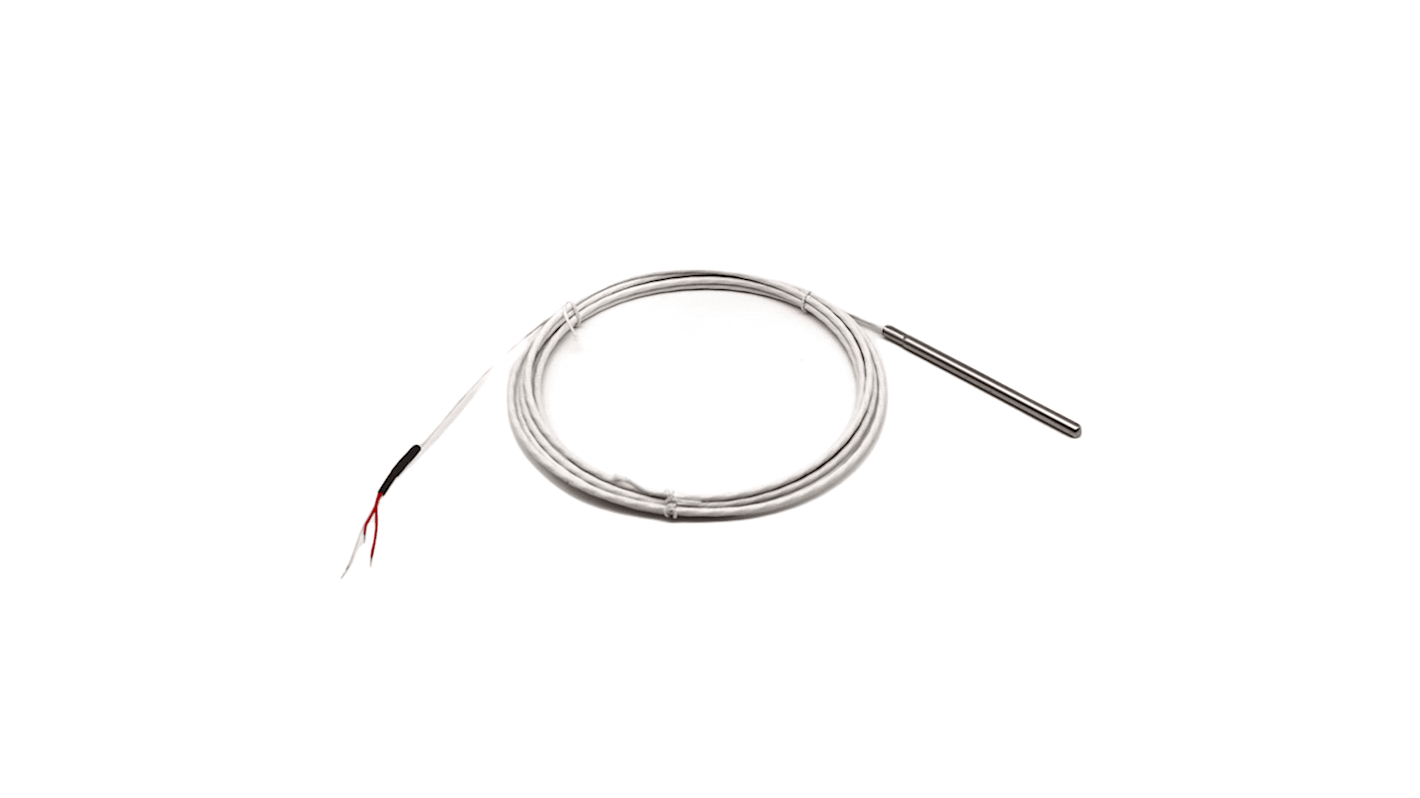 Prosensor PT100 Temperature Probe, 6mm Dia, 100mm Long, 3 Wire, Class A +250°C Max