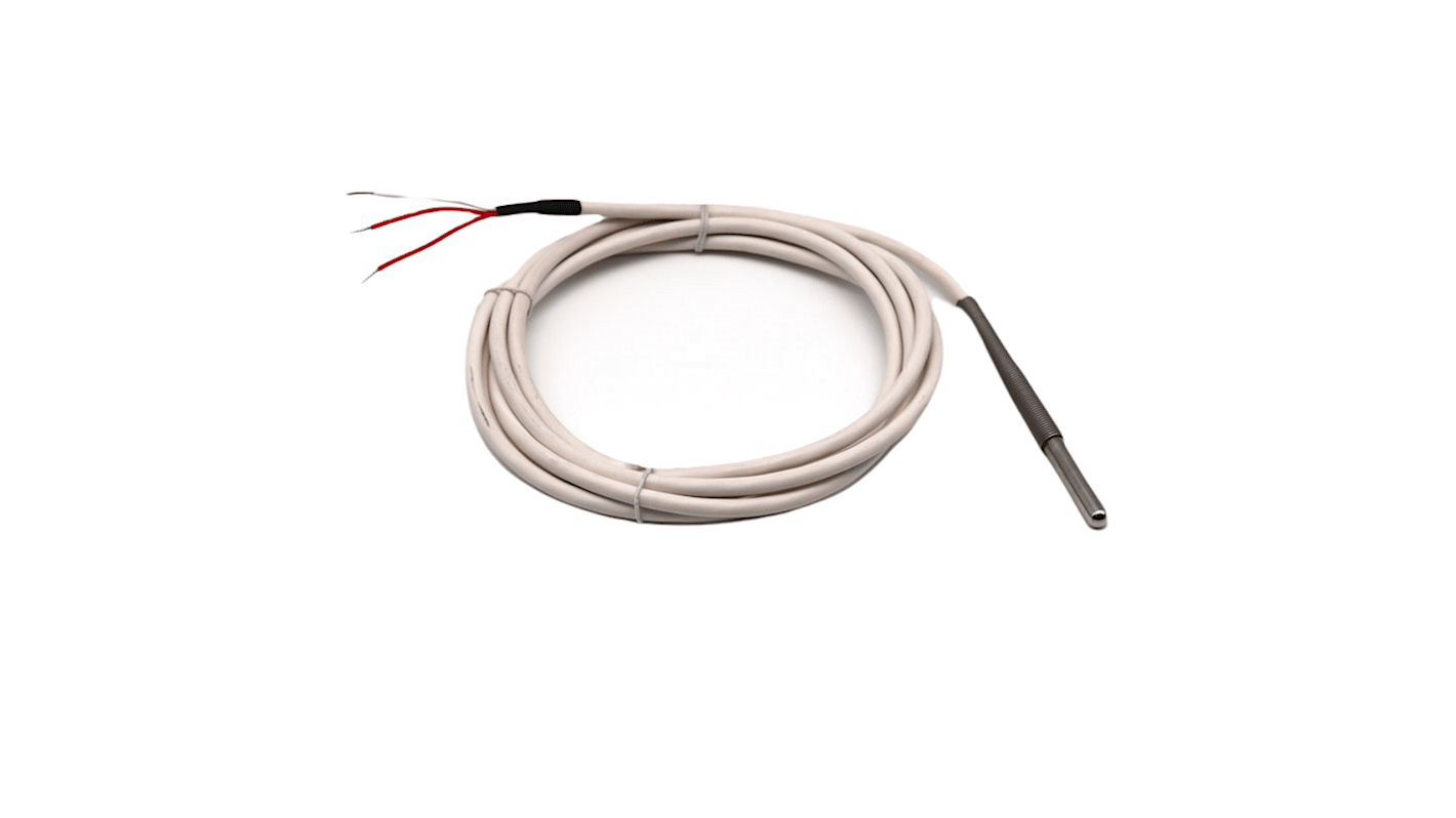 Prosensor PT100 Temperature Probe, 6mm Dia, 150mm Long, 3 Wire, Class A +105°C Max