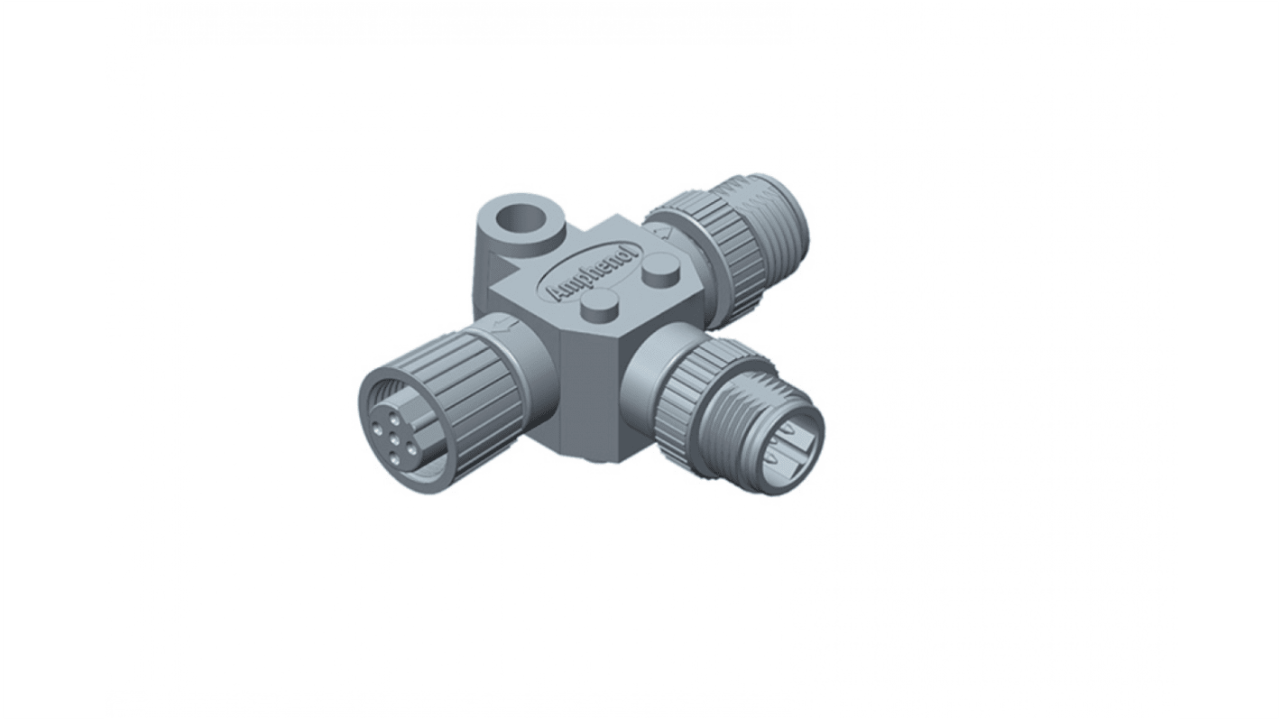 Amphenol Industrial Industrial Circular Connectors, 4 Contacts, Threaded MountPlug and Socket, Male and Female