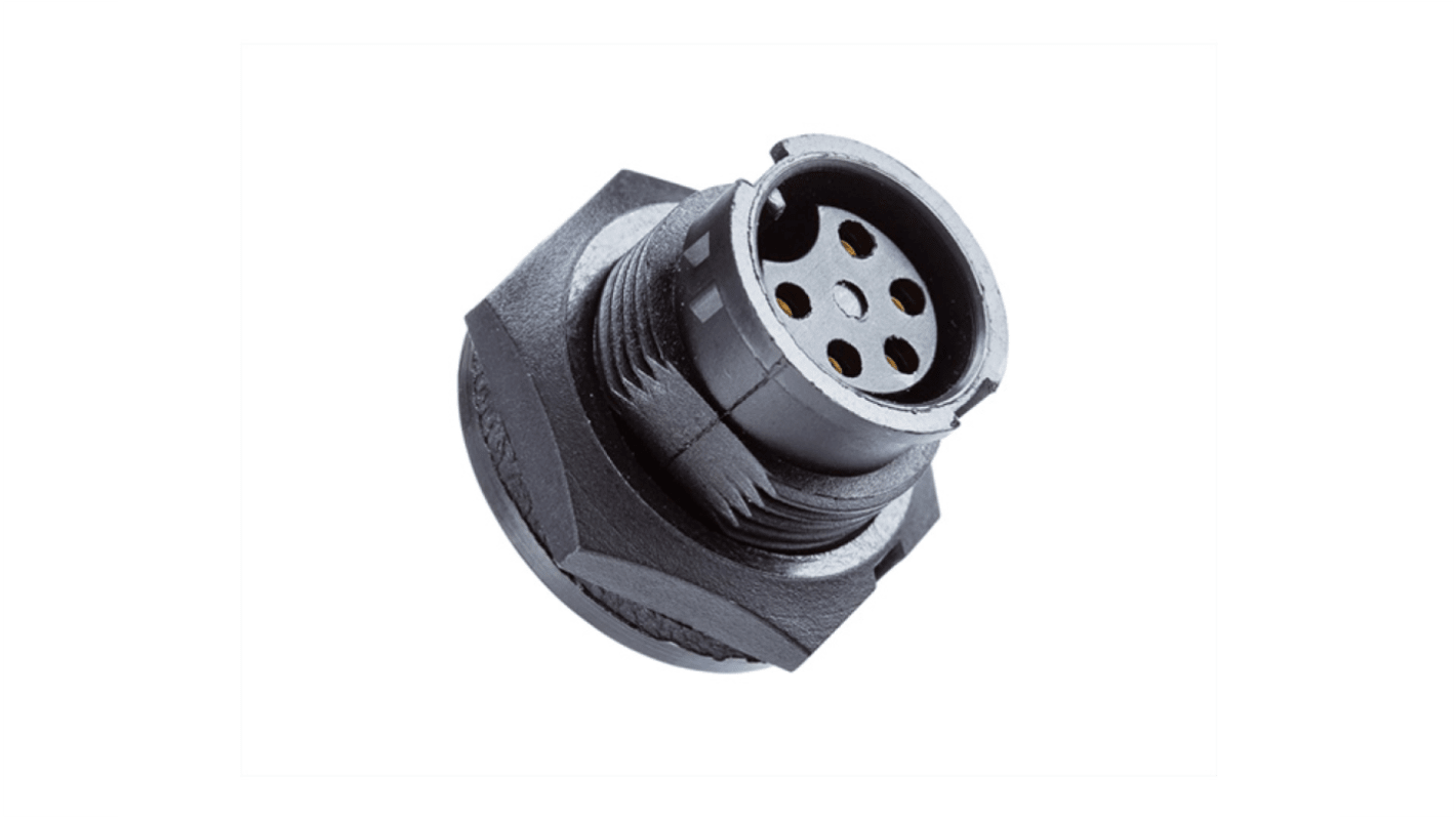 Amphenol Industrial Industrial Circular Connectors, 8 Contacts, Threaded Mount, Plug, Male, IP67, Ceres Series