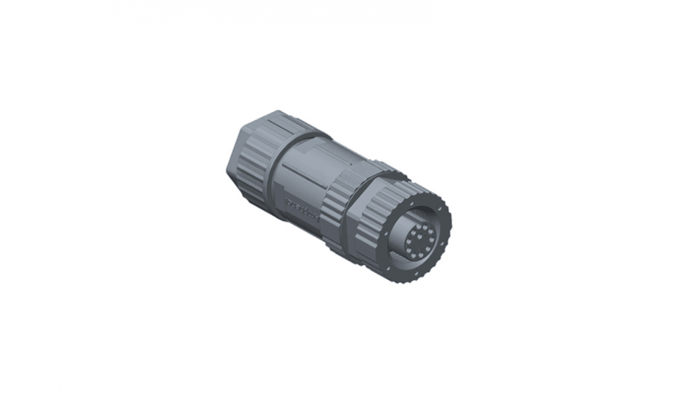 Amphenol Industrial Industrial Circular Connectors, 4 Contacts, Threaded Mount, M12 Connector, Socket, Female, IP68, M