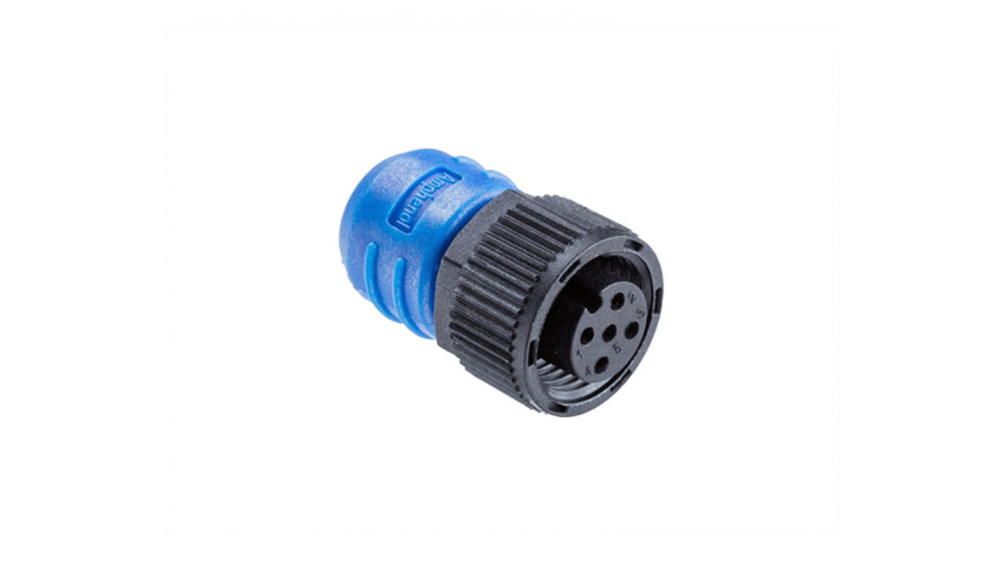 Amphenol Industrial Industrial Circular Connectors, 5 Contacts, Threaded Mount, Socket, Female, IP68, NMEA 2000 Series