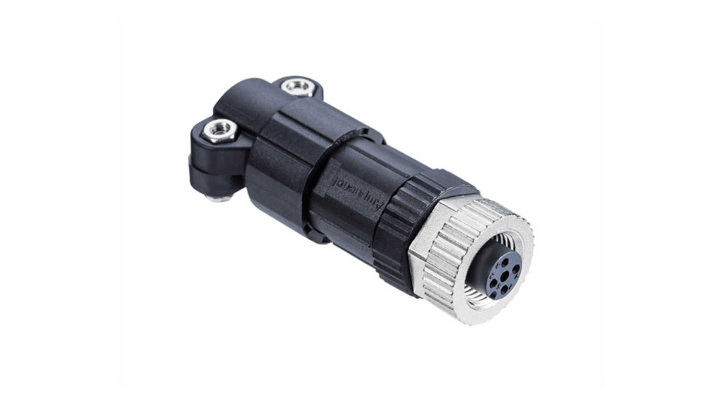 Amphenol Industrial Industrial Circular Connectors, 5 Contacts, Threaded Mount, Micro Connector, Socket, Female, IP68,