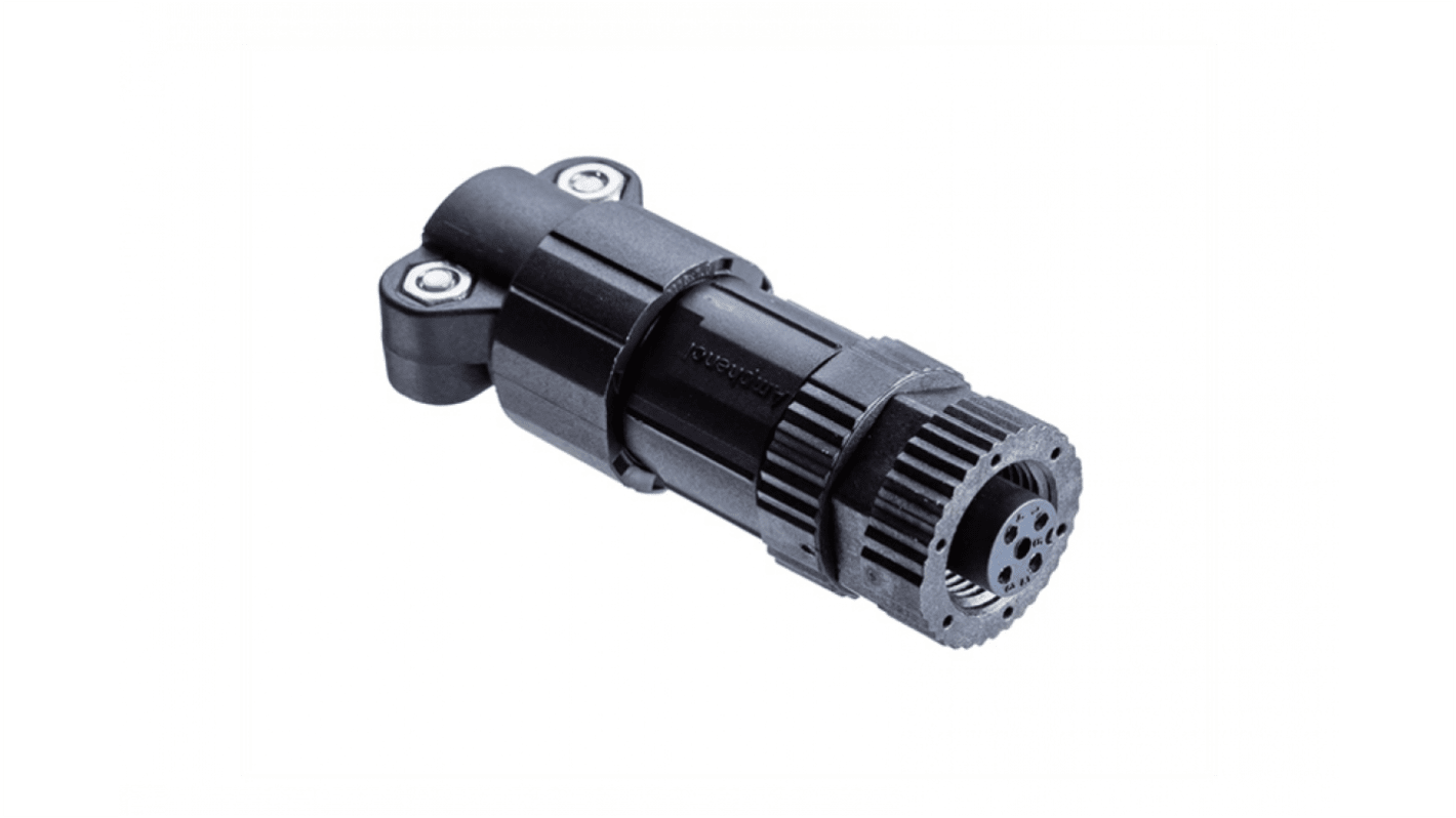 Amphenol Industrial Industrial Circular Connectors, 5 Contacts, Threaded Mount, Micro Connector, Socket, Female, IP67,