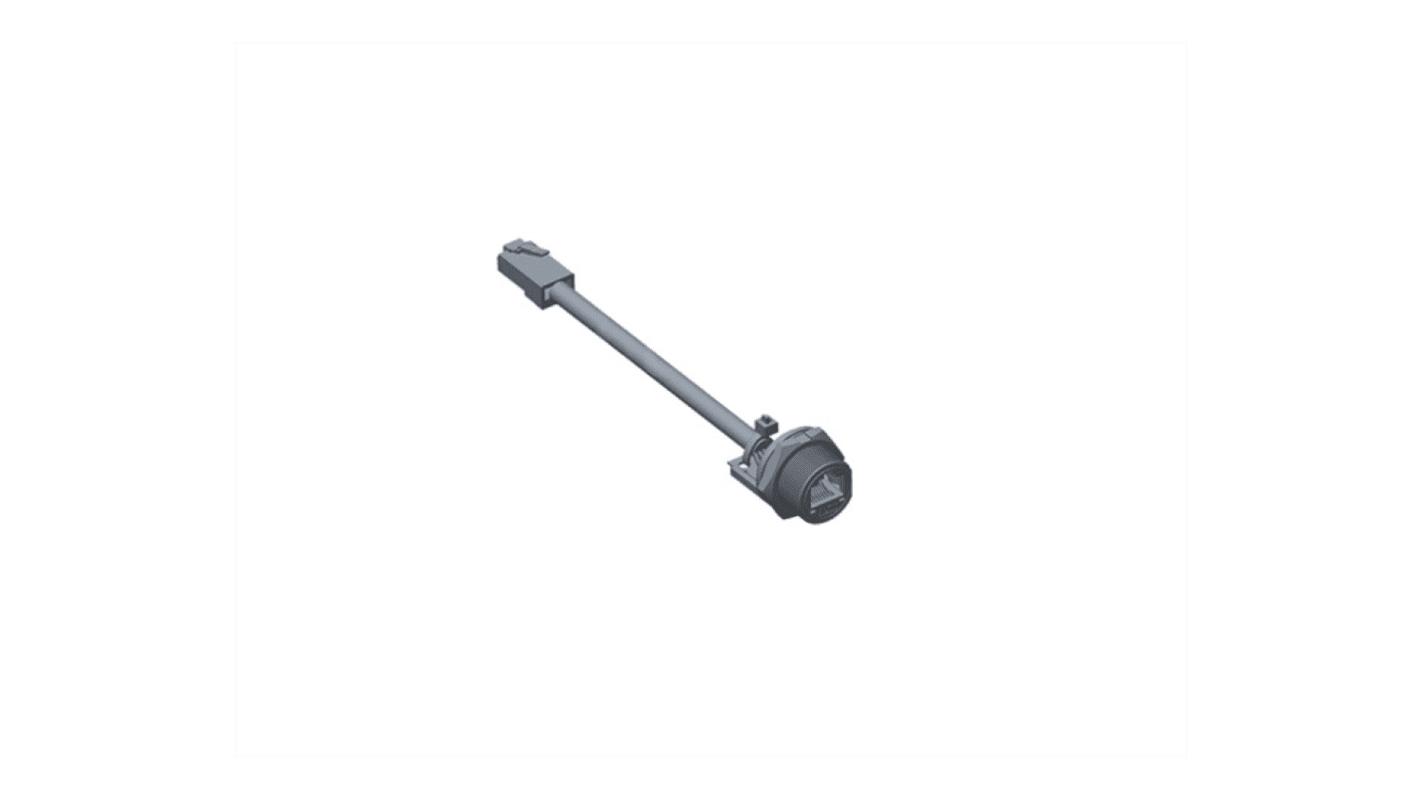 Amphenol Industrial RCP Series Female RJ45 Connector, Threaded Mount, Cat5e Straight 1 Port 1 -Way