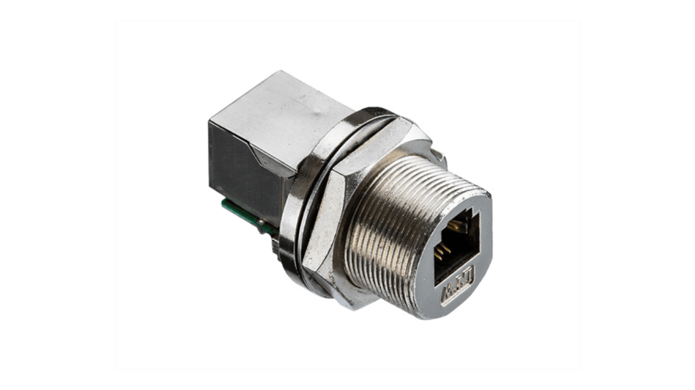 Conector RJ45 Cat5e Hembra Amphenol Industrial serie RCM, de vías, apantallado
