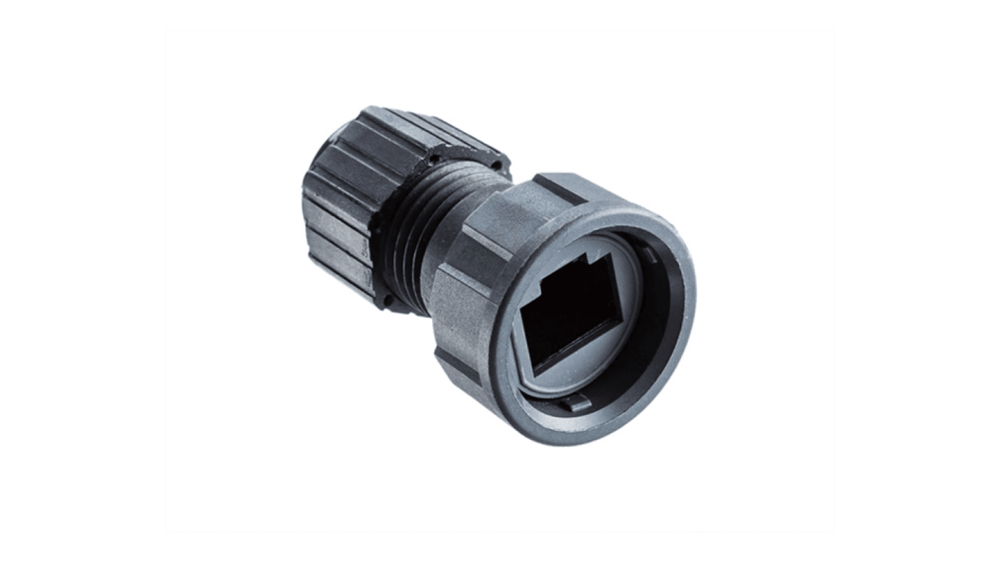 Connettore RJ45 Maschio Amphenol Industrial Cat5e, 1. vie, Montaggio filettato