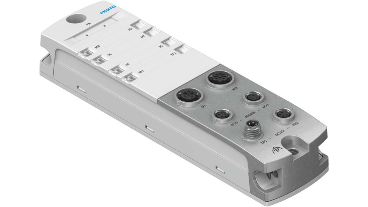 Festo CPX-AP-I Series Fieldbus Interface Module for Use with Valve Terminals, 24 V dc