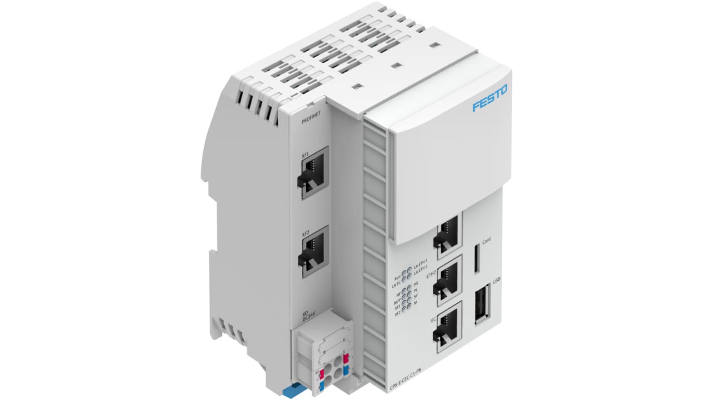 Festo CPX-E Series Controller for Use with Valve Terminals, 24 V dc Supply